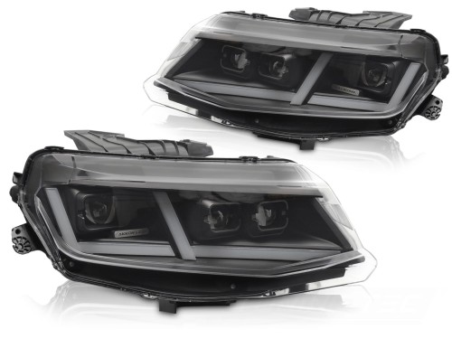 LAMPY PRZEDNIE REFLEKTORY CHEVROLET CAMARO 16-18 FULL LED BLACK