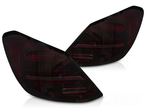 LAMPY TYLNE LED RED SMOKE SEQ MERCEDES C KLASA W205 14-21