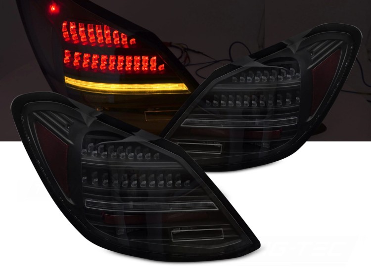 LAMPY TYLNE LED SMOKE SEQ MERCEDES C KLASA W205 14-21