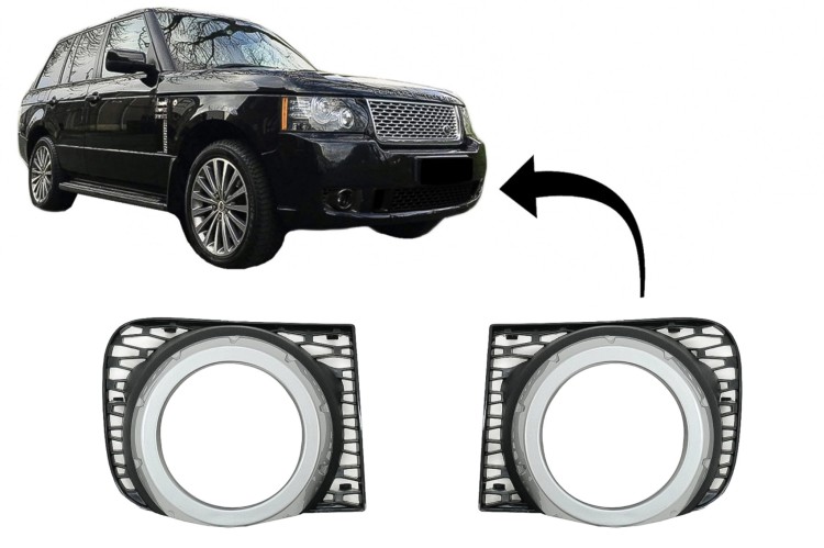 OSŁONY ŚWIATEŁ PRZECIWMGIELNYCH LAND ROVER RANGE ROVER VOGUE III L322