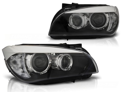 LAMPY PRZEDNIE REFLEKTORY ANGEL EYES LED BLACK BMW X1 E84 10.09-07.12