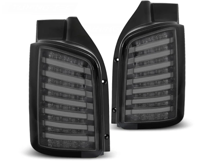 LAMPY TYLNE LED SMOKE VW T5 04.03-09 / 10-15 TRANSPORTER PODWÓJNE DRZWI