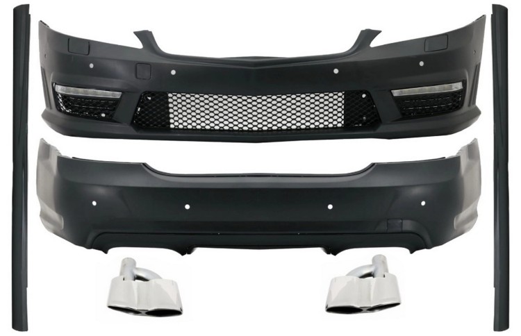 BODY KIT ZDERZAK PRZEDNI TYLNY LISTWY MERCEDES S KLASA W221 (05-11) S63 AMG