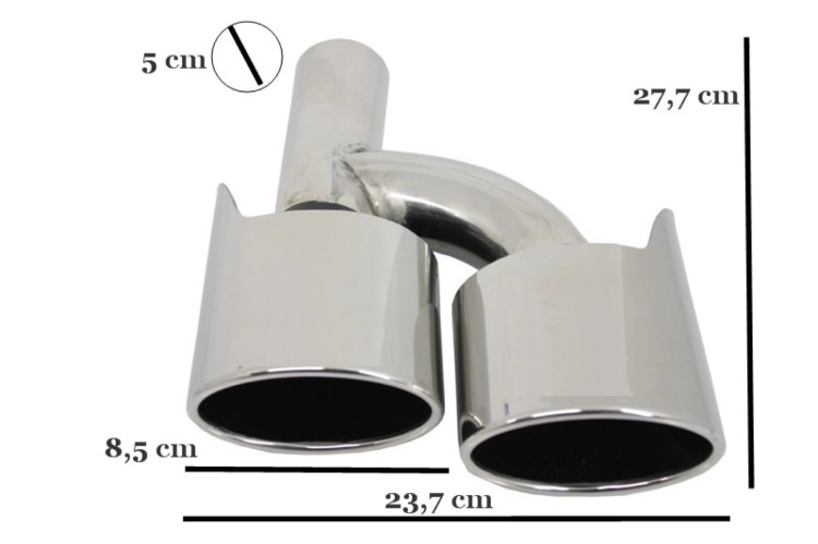 KOŃCÓWKI TŁUMIKA MERCEDES C KLASA W204 E KLASA W211 S KLASA W221 C63 DESIGN