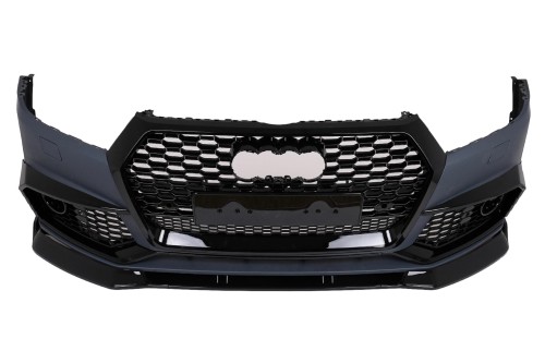 PRZEDNI ZDERZAK GRILL PLASTER MIODU AUDI Q5 SUV FY S-LINE 17-20 RS DESIGN