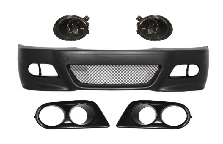 PRZEDNI ZDERZAK HALOGENY KOMPLET BMW 3 SERII E46 (98-04) M3 DESIGN