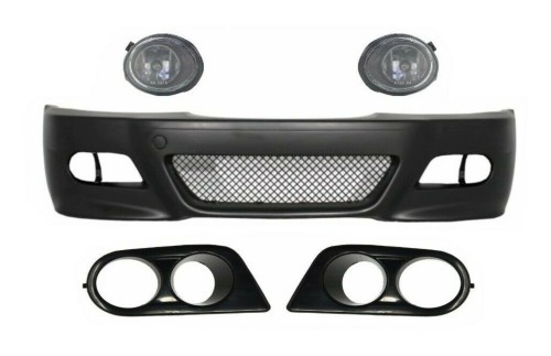 ZDERZAK PRZEDNI + HALOGENY BMW 3 SERII E46 (98-04) M3 LOOK