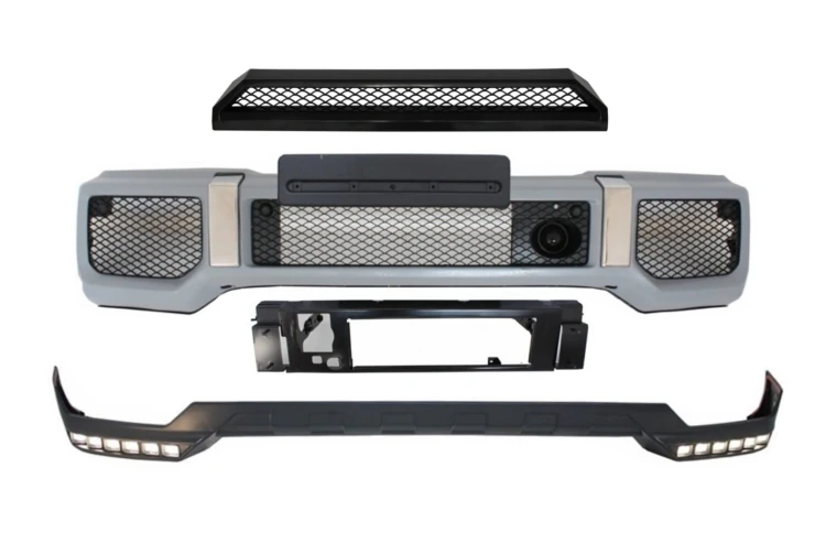 PRZEDNI ZDERZAK Z DOKŁADKĄ LED MERCEDES G-KLASA W463 (1989-2017) G63 DESIGN