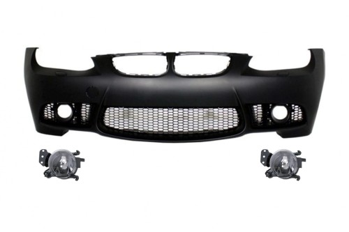PRZEDNI ZDERZAK + HALOGENY BMW 3 SERII E92 COUPE E93 CABRIO 06-09 M3 LOOK