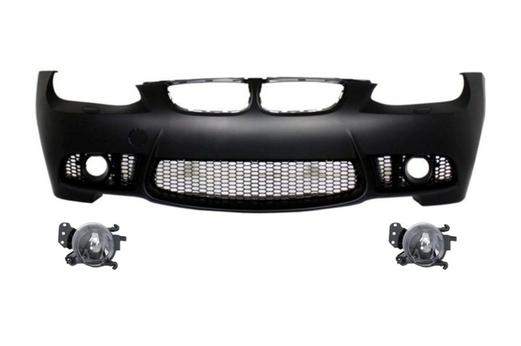 PRZEDNI ZDERZAK + HALOGENY BMW 3 SERII E92 COUPE E93 CABRIO 06-09 M3 LOOK