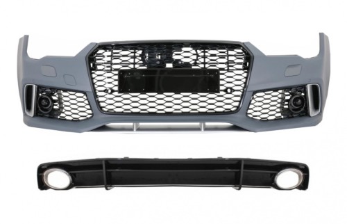 PRZEDNI ZDERZAK GRIILL + DYFUZOR AUDI A7 4G FACELIFT 15+ RS7 DESIGN S-LINE