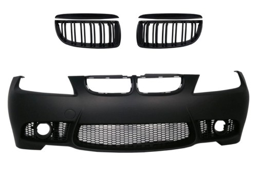 ZDERZAK PRZEDNI NERKI GRILL BMW 3 SERII E90 E91 NON LCI (04-08) M3 LOOK