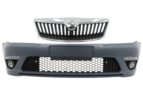 PRZEDNI ZDERZAK GRILL SKODA OCTAVIA II MK2 1Z FACELIFT (09-13) RS DESIGN