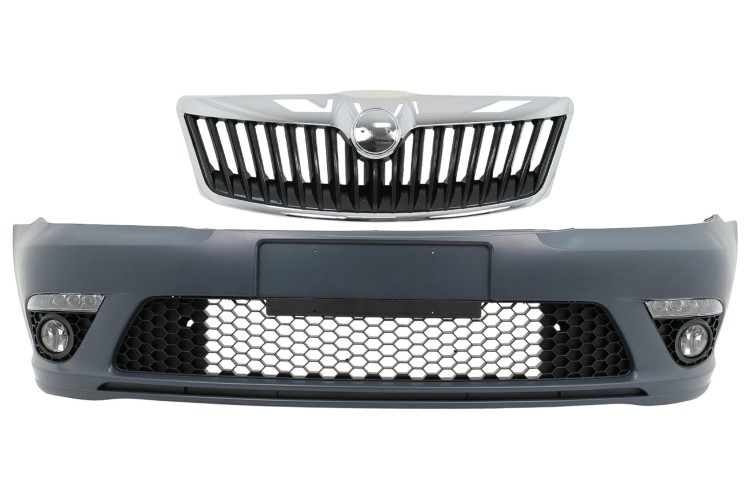 PRZEDNI ZDERZAK GRILL SKODA OCTAVIA II MK2 1Z FACELIFT (09-13) RS DESIGN
