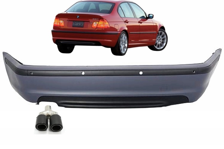 ZDERZAK TYLNY + KOŃCÓWKI BMW 3 SERII E46 SEDAN (98-04) M-PAKIET