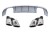 DYFUZOR ZDERZAK TYLNY Z KOŃCÓWKAMI WYDECHU AUDI A3 8V (16-19) S3 DESIGN