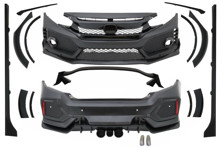 BODY KIT ZDERZAK PRZEDNI TYLNY HONDA CIVIC MK10 FC FK (16-UP) TYPE R-DESIGN