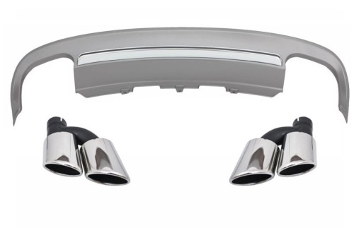 DYFUZOR ZDERZAKA TYLNEGO KOŃCÓWKI TŁUMIKÓW AUDI A5 8T 12-15 S5 DESIGN COUPE
