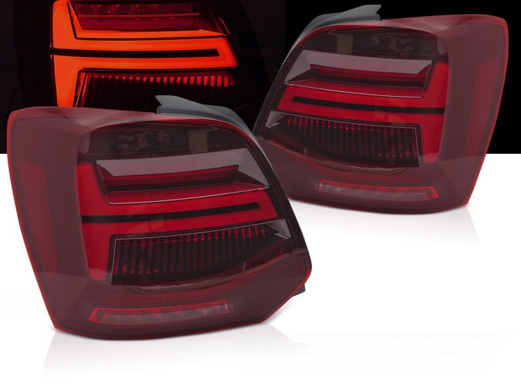 LAMPY TYLNE RED LED BAR VW POLO V 09-17