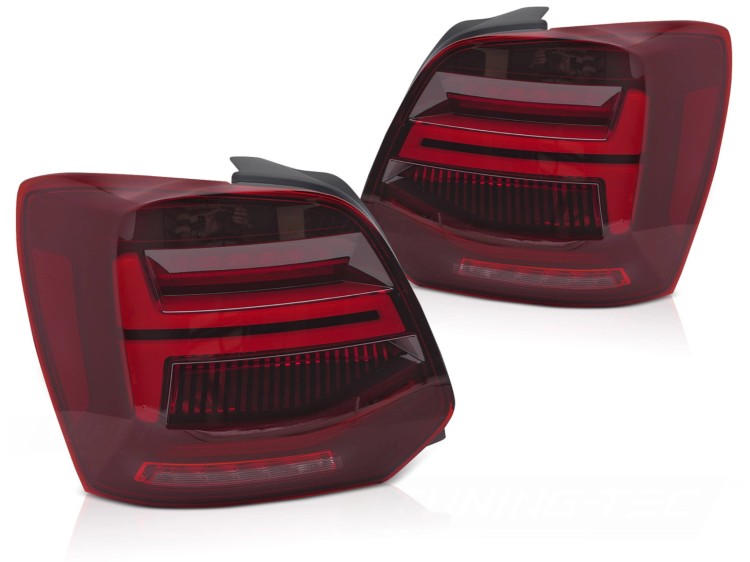 LAMPY TYLNE RED LED BAR VW POLO V 09-17