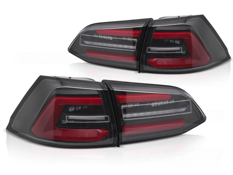 LAMPY TYLNE VW GOLF 7 17-19 KOMBI LED BLACK RED