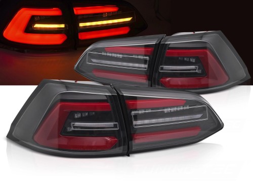 LAMPY TYLNE VW GOLF 7 17-19 KOMBI LED BLACK RED