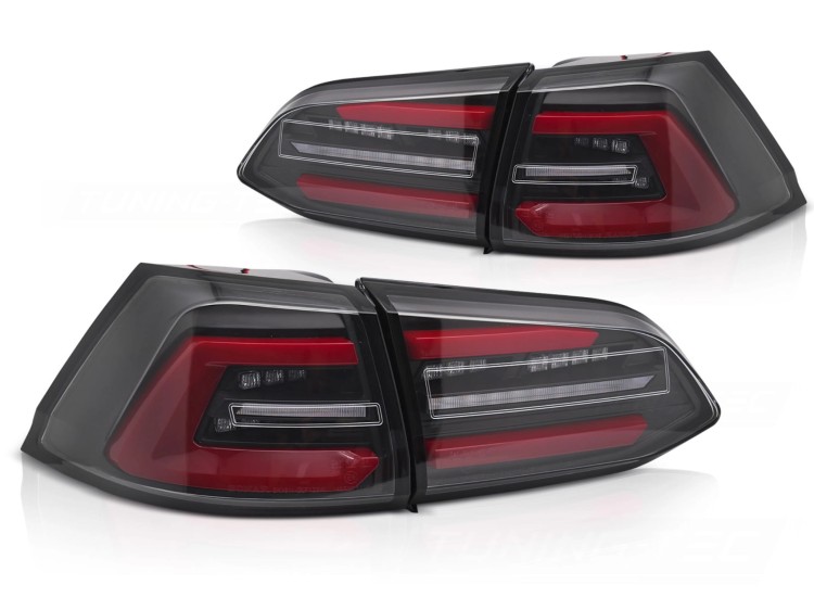 LAMPY TYLNE BLACK RED SEQ VW GOLF 7 13-17 KOMBI LED