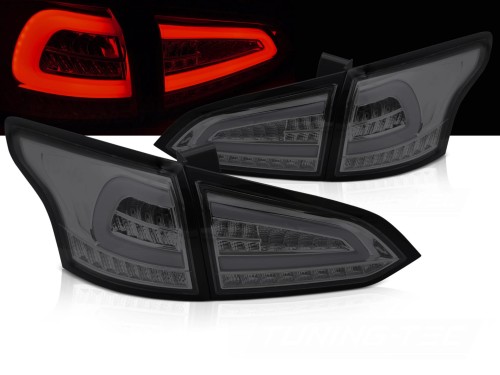 LAMPY PRZEDNIE REFLEKTORY SMOKE SEQ FORD FOCUS MK 3 KOMBI 11-18 LED