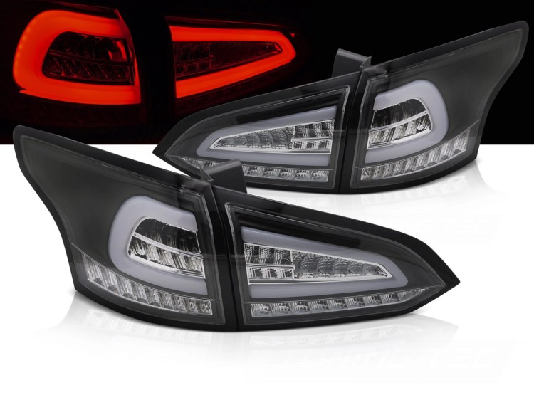 LAMPY TYLNE BLACK SEQ FORD FOCUS MK 3 KOMBI 11-18 LED