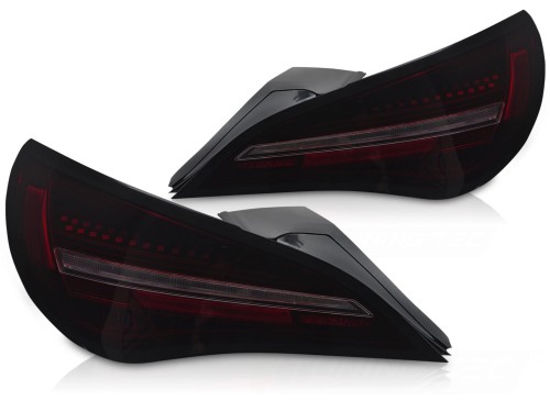 LAMPY TYLNE BLACK RED SMOKE MERCEDES CLA C117 13-19 OE LED