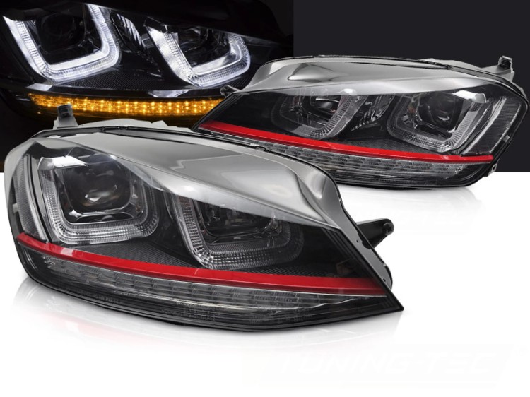 LAMPY PRZEDNIE REFLEKTORY RED LINE VW GOLF 7 13-17 LED