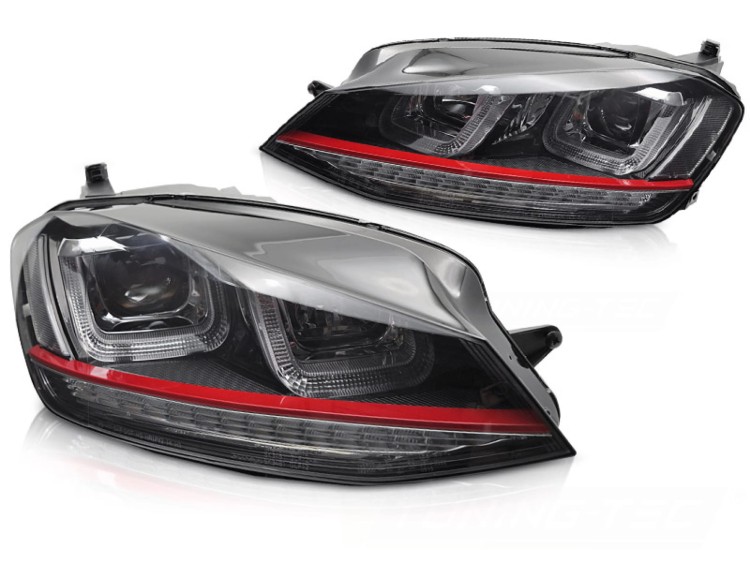 LAMPY PRZEDNIE REFLEKTORY RED LINE VW GOLF 7 13-17 LED