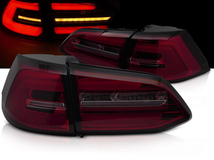 LAMPY TYLNE RED SMOKE SEQ VW GOLF 7 13-17 KOMBI LED