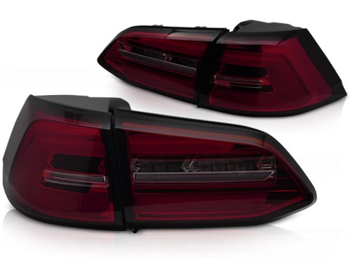 LAMPY TYLNE RED SMOKE SEQ VW GOLF 7 13-17 KOMBI LED