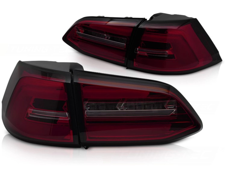 LAMPY TYLNE RED SMOKE SEQ VW GOLF 7 13-17 KOMBI LED