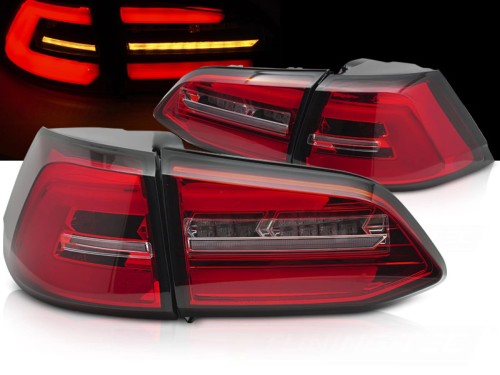 LAMPY TYLNE RED WHITE SEQ VW GOLF 7 17-19 KOMBI LED