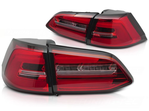 LAMPY TYLNE RED WHITE SEQ VW GOLF 7 13-17 KOMBI LED