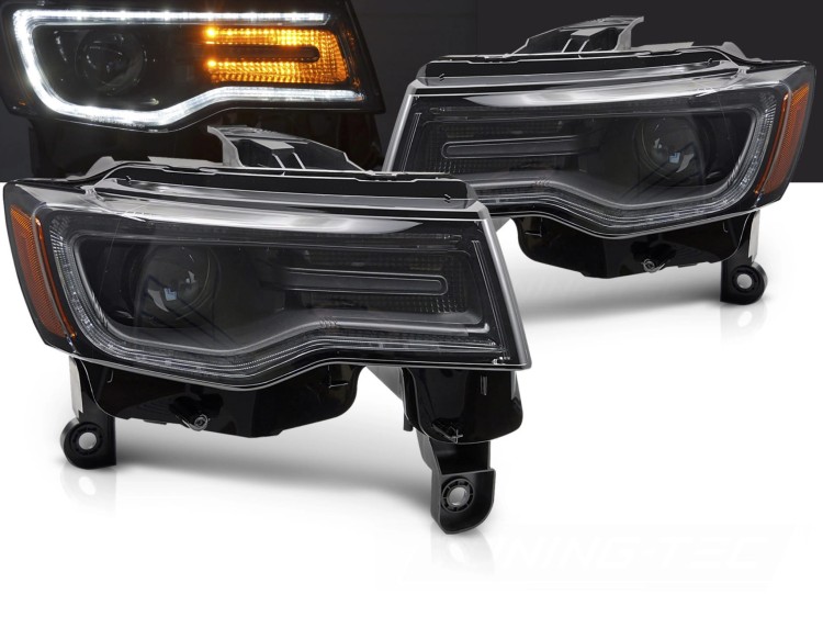 LAMPY PRZEDNIE REFLEKTORY JEEP GRAND CHEROKEE 14-21 FULL LED