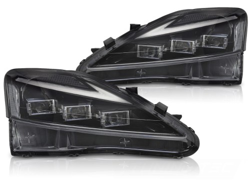 LAMPY PRZEDNIE REFLEKTORY LED LEXUS IS 06-13 BLACK