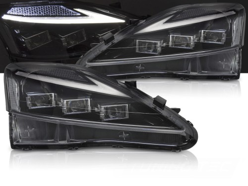 LAMPY PRZEDNIE REFLEKTORY LED LEXUS IS 06-13 BLACK