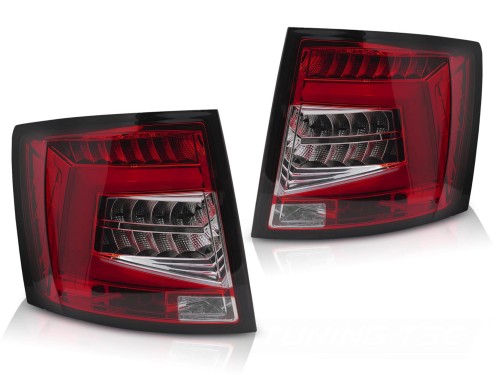 LAMPY TYLNE RED WHITE SKODA OCTAVIA III 12-16 SW OEM LED
