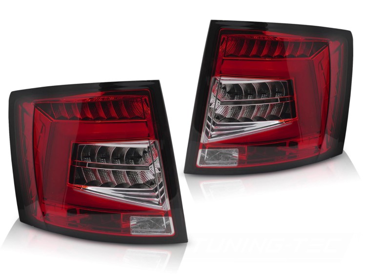 LAMPY TYLNE RED WHITE SKODA OCTAVIA III 12-16 SW OEM LED