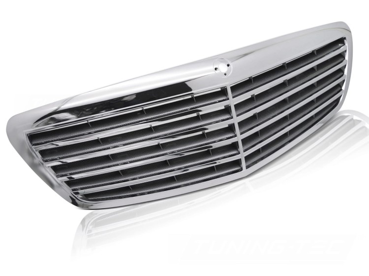 ATRAPA GRILL MERCEDES S KLASA W221 05-09 CARBON SILVER