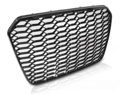 GRILL ATRAPA PLASTER MIODU AUDI A6 C7 11-14 CZARNY POŁYSK