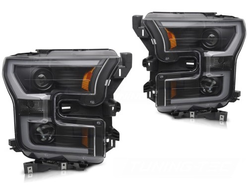 LAMPY PRZEDNIE REFLEKTORY BLACK FORD F150 MK13 14-17