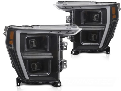 LAMPY PRZEDNIE REFLEKTORY BLACK FORD F150 MK14 20-23
