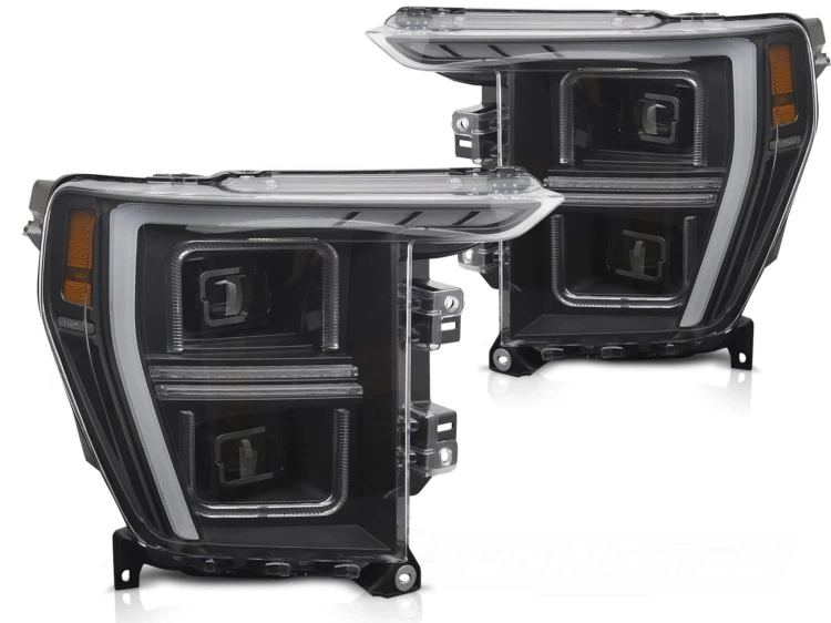 LAMPY PRZEDNIE REFLEKTORY BLACK FORD F150 MK14 20-23