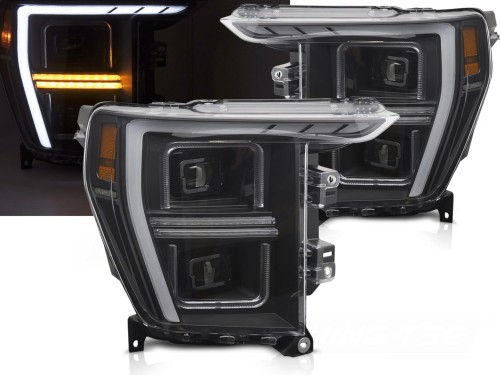 LAMPY PRZEDNIE REFLEKTORY BLACK FORD F150 MK14 20-23
