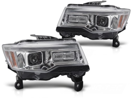 LAMPY PRZEDNIE REFLEKTORY XENON LED JEEP GRAND CHEROKEE 14-21 CHROME