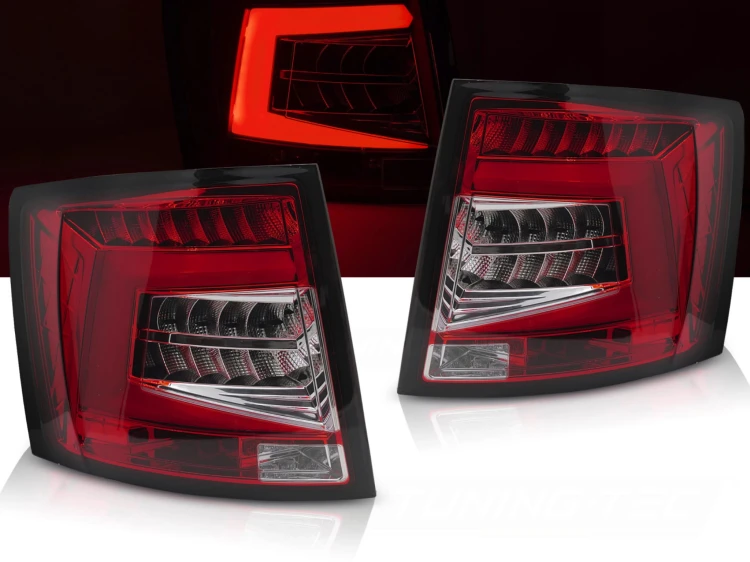 LAMPY TYLNE RED WHITE SKODA OCTAVIA III 16-20 SW OEM LED